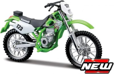 Maisto Kawasaki Klx250Sr - Modelauto - Schaal 1:18 - Groen