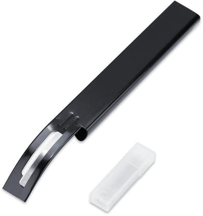 Dailygoods - Leersnijmes - Professioneel Leeruitdunmes - Afneembaar en Vervangbaar Mes - Gereedschap voor Leerbewerking - Knutselaccessoires - Ideaal...