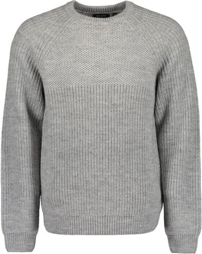 Blue Seven heren trui - gebreide trui heren - licht grijs - 376435 - maat L