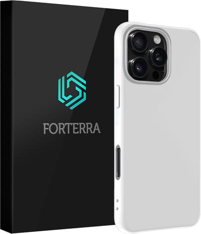 Hoesje Geschikt voor Apple iPhone 16 Pro - Sterk & Shockproof - Siliconen Case - Hoes Cover - Wit