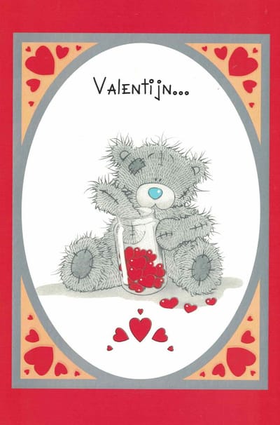 Kaart Valentijn Me To You - wenskaart - valentijn - Me to You - beertje - hou van jou - liefde - love you - vintage valentijn - vintage