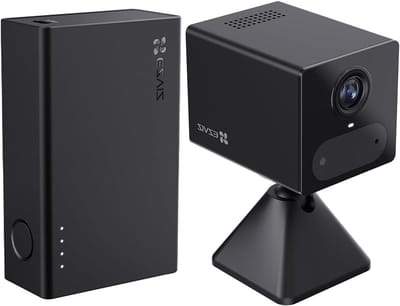Binnencamera Kit - Beveiligingscamera - Huisbewaking - 7200 mAh Batterij - 2K Resolutie - Zwart