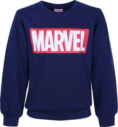 Donkerblauwe jeugdtrui MARVEL