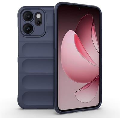 Coverup Hoesje - Geschikt voor OPPO Reno14 F / FS Hoesje - Coverup Hands-On Rugged Back Cover - Donkerblauw