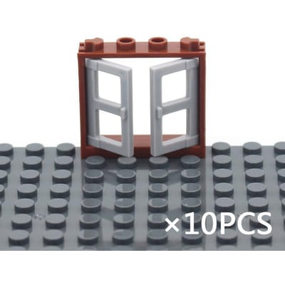 MOC Briques Paysage Architecture Portes & Fenêtres Briques Intelligentes DIY Fonctionne Avec incluant Toutes les Particules d'Assemblage