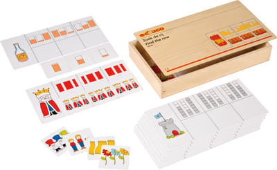 Educo Zoek de rij - Houten speelgoed - Houten puzzel - Educatief speelgoed - Kinderspeelgoed - Kinderspellen - Incl. opbergkist - Vanaf 4 jaar