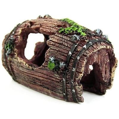 Nieuw 1 stuks Aquarium Vissenkom Vat Hars Ornament Grot Landschapsinrichting Decoratie gray