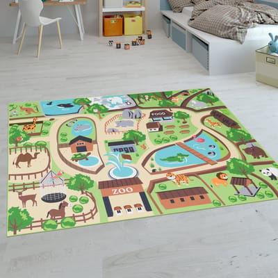 Paco Home Kindertapijt Laagpolige Vloerkleden Voor Kinderkamer Speelkleed Meerkleurig 200x290 cm