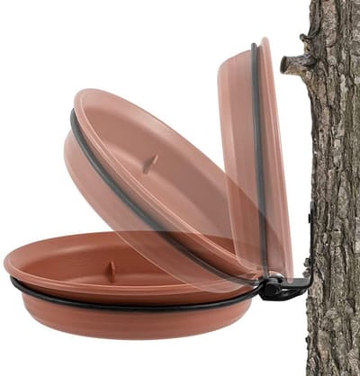 Dailygoods- Vogelvoederstation Multifunctioneel - Vogelbad - Balkonleuning - Wandhouder - 2 Stuks - Diameter 17 cm - Vogeldrinkbak