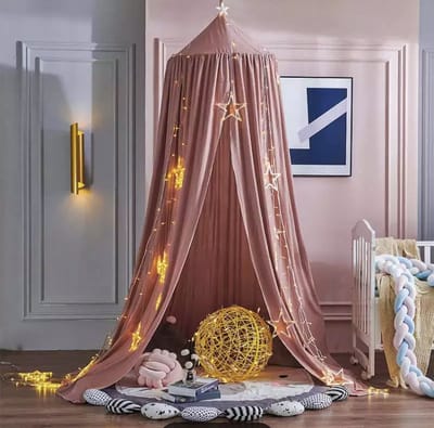 IL BAMBINI - Grote Baby Klamboe voor Babykamer - Babybedje - Bean Paste - Polyester
