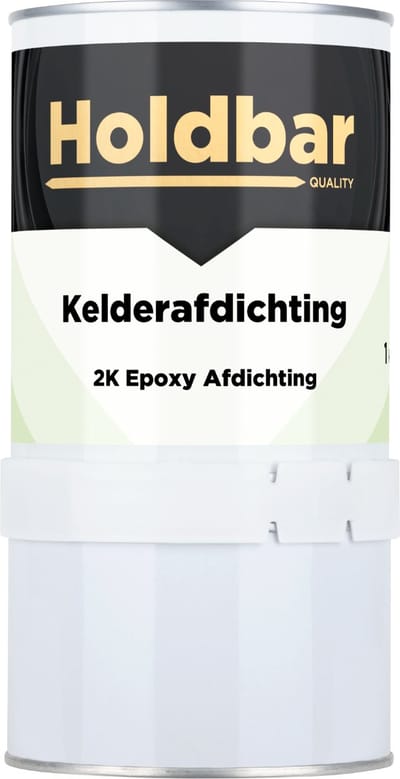 Holdbar Kelderafdichting 1 kg - Kelder waterdicht maken - 100% Waterdicht - Voor Lekke Kelders - Natte Kelder - Afdichting - Extreme hechting op metselwerk, beton, (bak)steen, cement en stucwerk