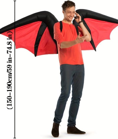 Nivard Halloween Outfit - Halloween Kostuum - Pak - Opblaasbaar Kostuum - Costume - Carnaval - Volwassenen - Duivel - Carnavalskleding - Dames & Heren