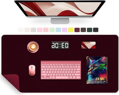 Grote Bureau Mat 89 x 43 cm, Waterdichte Bureau Beschermer, Antislip Muismat voor Computer en Toetsenbord, Ideaal voor Schrijven en Werken