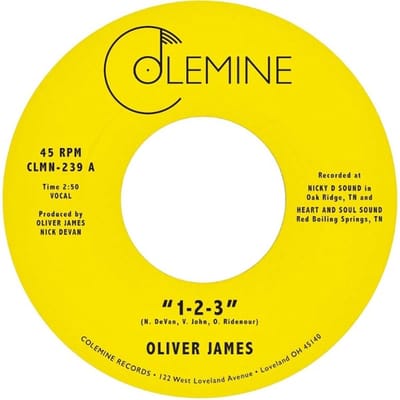 Oliver James - 1-2-3 (7" Single)