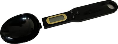 1+1 extra Afecto digitale keukenweegschaal | digitale lepel weegschaal zwart | handig! | weeglepel | inclusief batterij | maatlepel |