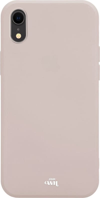 xoxo Wildhearts siliconen hoesje geschikt voor iPhone XR - Beige gekleurd hoesje - Pantone kleur - Backcover - verkrijgbaar in verschillende kleuren - Beige