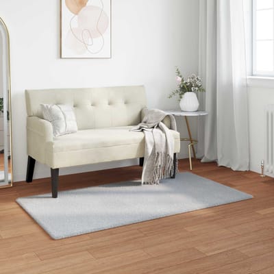 vidaXL - Antislip - vloerkleed - van - imitatie - konijnenbont - OLITE - Grijs