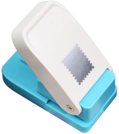 Vierkante Pons - Papier Snijder - Kaarten Maken - Ergonomisch Ontwerp - 9x9x5 cm - Zwart