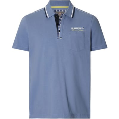 Jan Vanderstorm herren Poloshirt - 52/54 - blauw - Plus Size