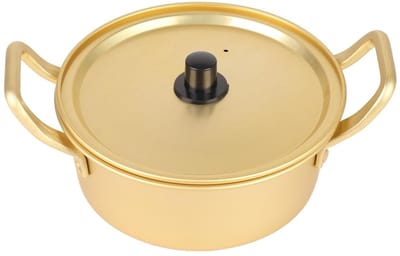 Dailygoods- Noodle Pot Hoogwaardige Aluminium - Koreaanse Noodlepan - Pastapot - Handgemaakt - 16 cm - Veilig en Betrouwbaar