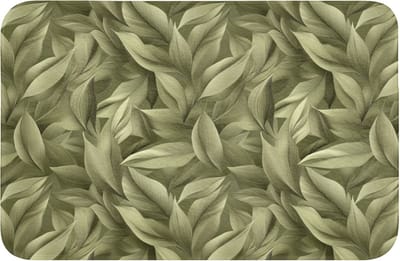 Badmat 60x40 cm - Antislip - Bladeren - Modern - Groen - Badmatten voor badkamer - Badkamermat - Douchemat - Badkamer mat