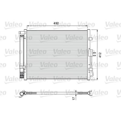 Condensator, airconditioning VALEO 814402