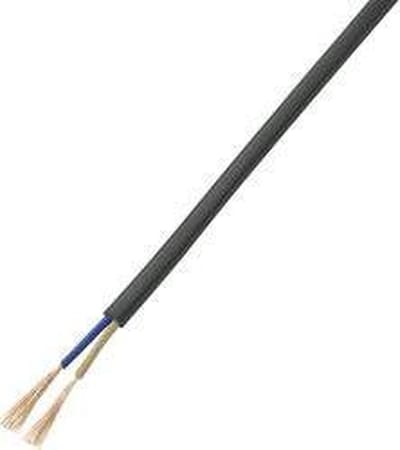 TRU COMPONENTS 1570217 Aansluitkabel 2 x 0.75 mm² Zwart 10 m