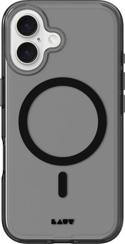 LAUT Crystal-M - iPhone 16 - Transparant zwart