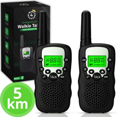 Twenty4seven® Walkie Talkie Kinderen 2 Stuks - Portofoon voor Volwassenen met 5km Bereik - Buiten Spelen, Camping & Bos - Leuk Cadeau