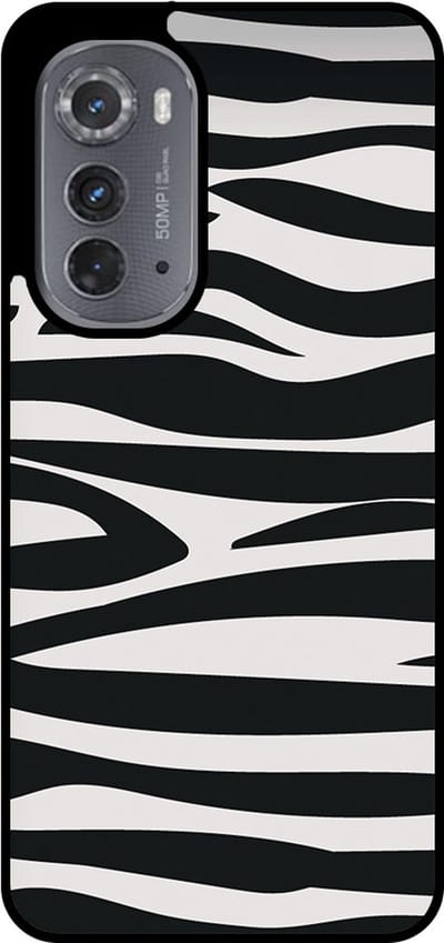 Smartphonica Telefoonhoesje Geschikt voor Motorola Edge 2022 met zebra opdruk - TPU backcover case zebra design - Zwart Wit geschikt voor Motorola Edge 2022