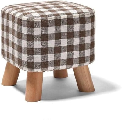Creatieve doek voetenbank/veranderende zijn schoenen kruk/bank massief houten bank kruk opslag voetenbank (kleur: B, maat: 57 * 29cm)