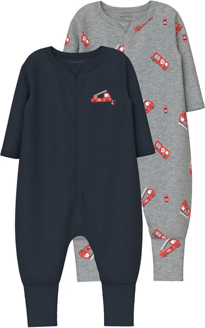 NAME IT - NBMNIGHTSUIT 2P ZIP FF FIRETRUCK NOOS - Baby - Pyjamas