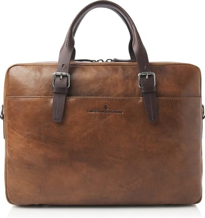 Castelijn en Beerens Laptoptas / Werktas / Aktetas - 15.6 inch - Rien - Bruin