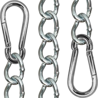 Verlengingsketting voor hangstoel en hangmat met karabijnhaken, 50 cm