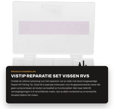 Dailygoods- Vislijnring Hoogwaardige Roestvrij Staal - 8 Maten - 80 Stuks - Erosiebestendig - Duurzaam - Opbergdoos - Hengelonderdelen