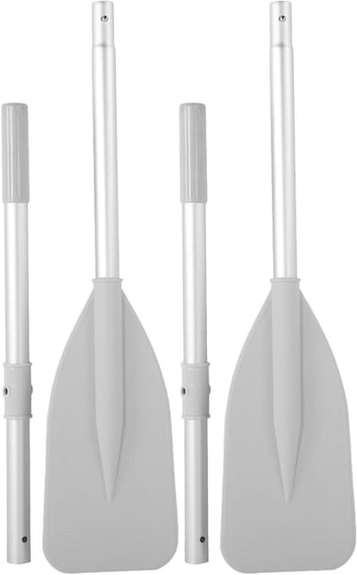 Roeiriemen Set - Aluminium Peddels - Watersport Avontuur - Verbeterde Voortstuwing - 2 Stuks - Zilver