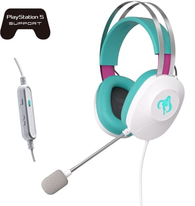 ASUS TUF Gaming H1 Gen II Hatsune Miku Edition Headset Bedraad Hoofdband Gamen USB Type-A Roze, Turkoois, Wit