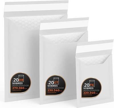 Gevoerde Verzendzakken met Luchtkussenfolie - Diverse Maten - Robuust Kraftpapier - Zelfklevend