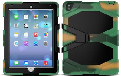 Tablet Hoes Geschikt voor: iPad Air 1 / iPad Air 2 / iPad 9.7 inch（2017/2018) Shockproof Proof Extreme Army Military Heavy Duty Kickstand Cover Case - Camo
