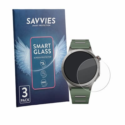 3 Stuks Savvies Screenprotector - geschikt voor OnePlus Watch 4 - beschermfolie glas transparant