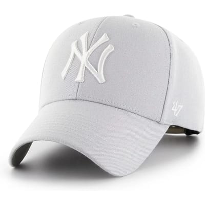 47 Brand New York Yankees MVP Cap B-MVPSP17WBP-SL, Unisex, Grijs, Pet, maat: One size