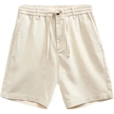 Anerkjendt Akjames Cot-linnen-vis Ss Short Broeken Heren - Ecru - Maat XXL