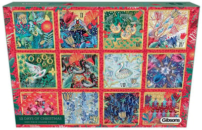 Gibsons - 12 Days of Christmas (door Emma Frances Grant) - 1000 stukjes 49×68cm (b×h) - Legpuzzel voor volwassenen