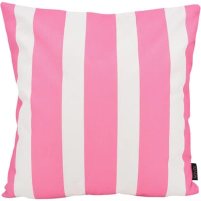 Streep Roze Kussenhoes | Outdoor / Buiten Collectie | Katoen/Polyester | 45 x 45 cm