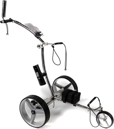 Golfted Elektrische golftrolley - GT-R Elektrische RVS Golftrolley met AFSTANDBEDIENING inclusief 12 accessoires (demontabel)