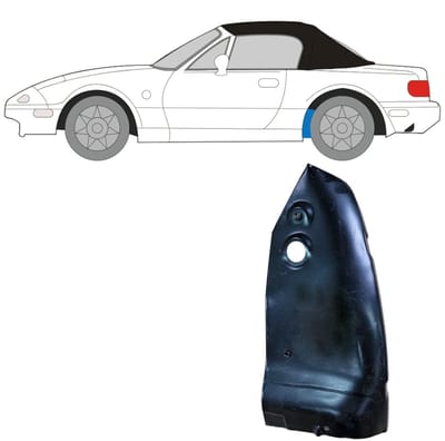 Binnenste reparatiepaneel achter wielkast voor Mazda MX-5 1989-1998 / Links