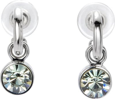 Behave - Oorstekers dames - zilverkleur - helder kristal - stijlvol chic