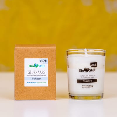Yours Naturally Votive geurkaars fris katoen 9cl 1 Stuks