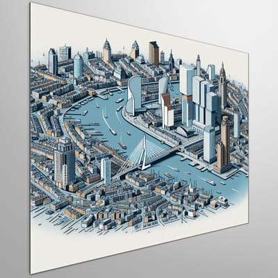 Kunstprint | Wanddecoratie | Dibond | 100 × 100 cm