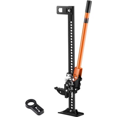 VEVOR Farm Jack Offroad High Lift Farm Jack (3,18 t laadvermogen) Offroad Commercial Jack, Bumper Jack Heavy Duty Lifts met 130,1-711,2 mm hefbereik voor trekker, vrachtwagen, SUV